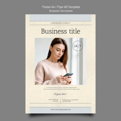 Business Document Banner Design Template – Download Free Stock Photo