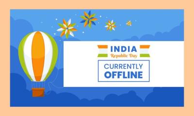 Flat Twitch Background for Indian Republic Day Holiday – Download Free Stock Photo