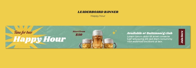 Happy Hour Discount Template for Your Promotions – Free Download