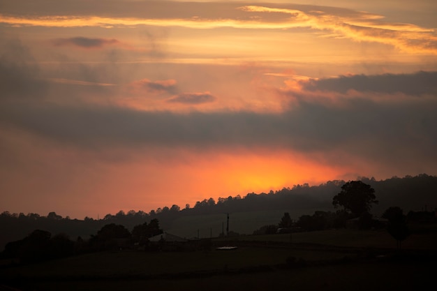 Cloudy Sky Landscape Background – Free Download