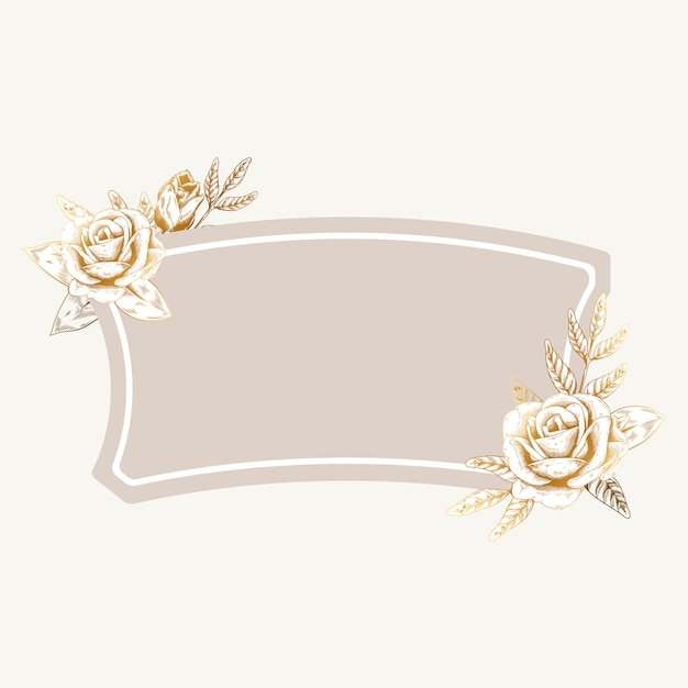 Romantic Floral Badge – Free to Download, Free Stock Photo