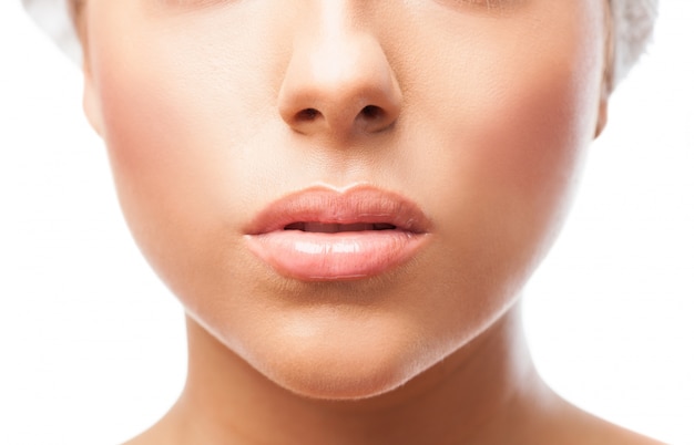 Close-Up of Female Lips – Free Stock Photo for Download