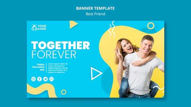 Best Friends Banner Template – Free Download