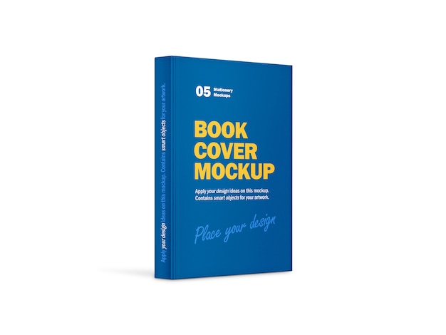 Hardcover Vertical Book Mockup – Free Download