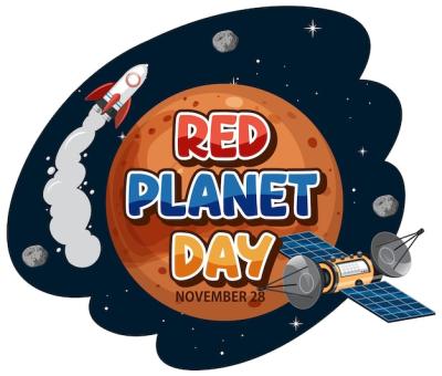 Red Planet Day Banner Design – Free Download, Free Stock Photo