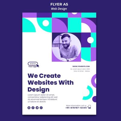 Design Flyer Template for Stunning Website Creation – Free Download