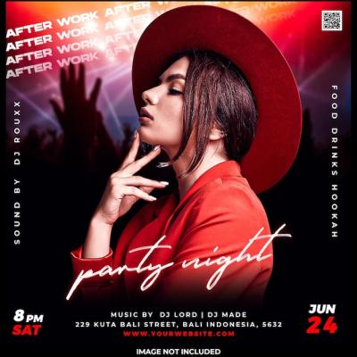 Party Night Club Social Media Post Template Design – Free Download