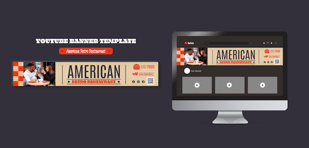 American Pizza Restaurant Template Design – Free to Download