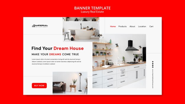 Luxury Real Estate Template Design – Download Free Stock Photo