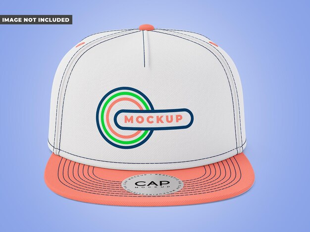 Snapback Cap with Sticker Mockup – Free Download