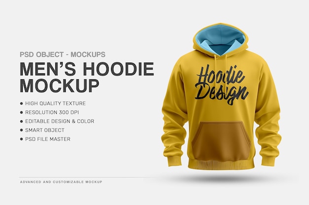 Mens Hoodie Mockup – Free Download for Your Designs