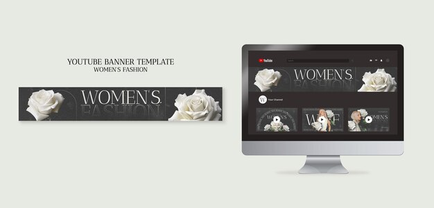 Women’s Fashion YouTube Banner – Free Download, Free Stock Photo