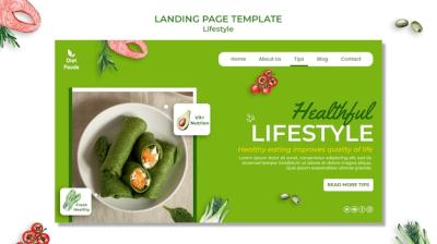 Healthy Lifestyle Landing Page Template – Free Download