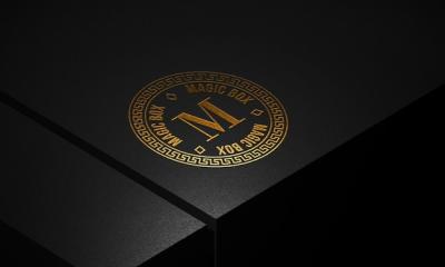 Logo Mockup on Leather Box – Free Download