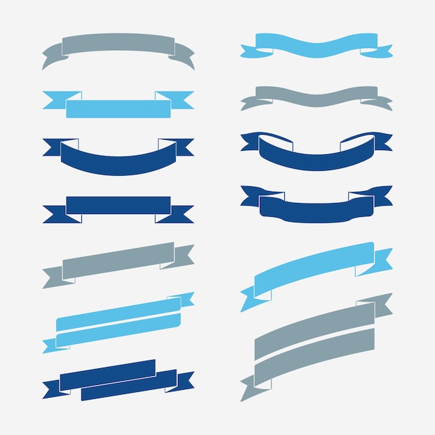 Blue Banner Vectors for Creative Projects – Free Download