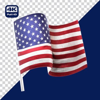 3D Icon Flag for 4th July Independence Day – Free Stock Photo Download