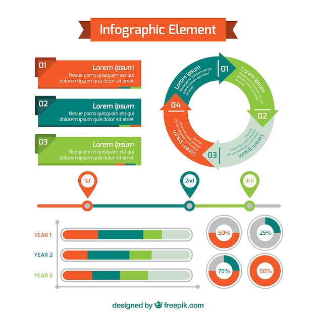 Colorful Elements for Infographics: Download Free Stock Photos