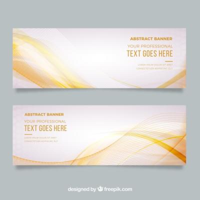 Abstract Banners with Waves – Free Stock Photo for Download