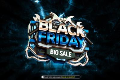 Black Friday Big Sale Banner – Editable Text for Stunning Promotions | Free Download