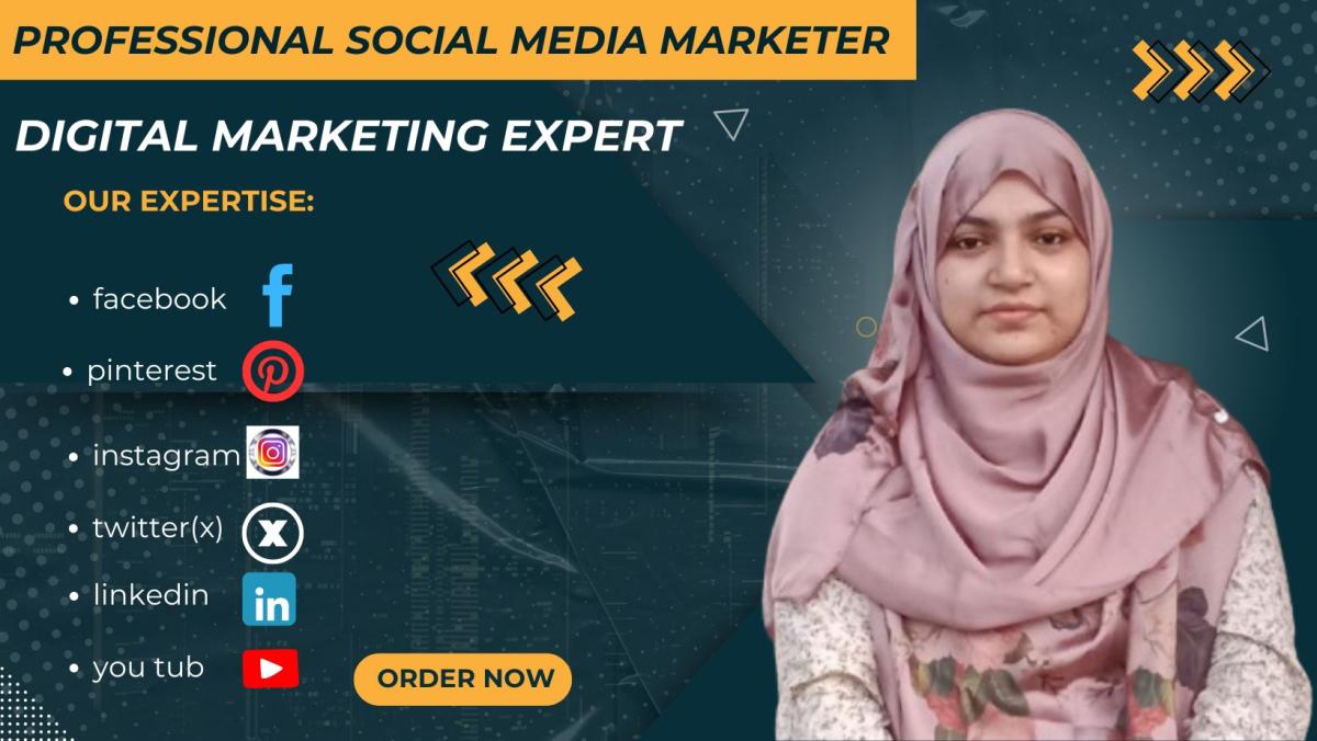 I Will Do Your Professional Social Media Marketing and Digital Marketing Expert