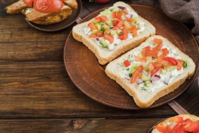 Bruschettas on a Plate for Breakfast – Free Stock Photo, Download for Free