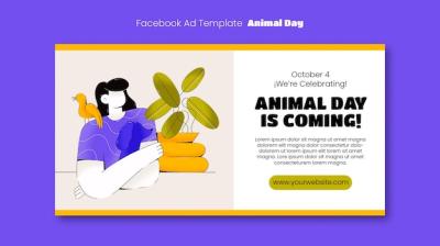 Animal Day Celebration Facebook Template – Free Download