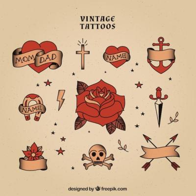 Collection of Vintage Tattoos – Free Download