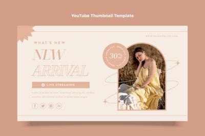 Flat Minimal Boutique YouTube Thumbnail – Free Download