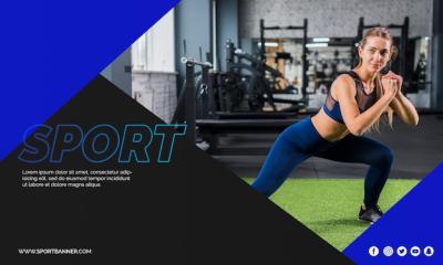 Sports Concept Web Banner Template – Free Download