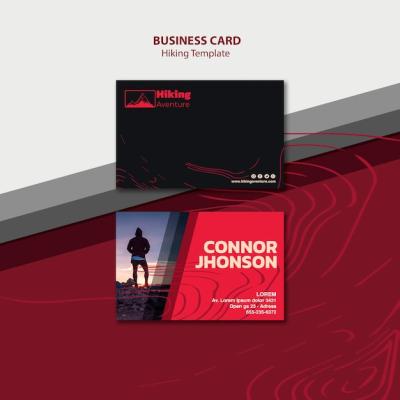 Hiking Business Card Template – Free Download