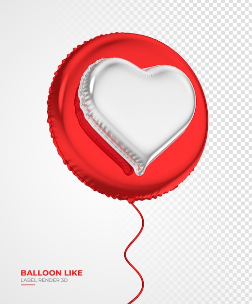 Balloon Icon 3D Render for Social Media – Free Stock Photo, Download Free