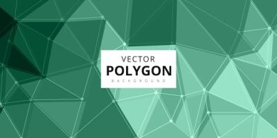 Multipurpose Monochrome Abstract Background in Pastel Green Polygon Pattern â Free Download