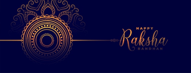 Happy Raksha Bandhan: Traditional Indian Festival Banner – Free Download