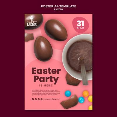 Easter Day Celebration Poster Template – Free to Download