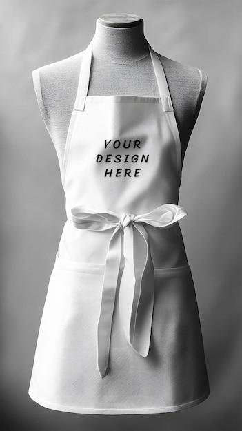 White Apron Mockup – Free Download