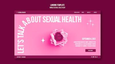 Sexual Health Landing Page Template Design – Free Download