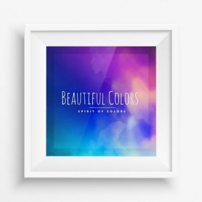 Vibrant Colorful Poster Wall Frame for Creative Projects – Free Download