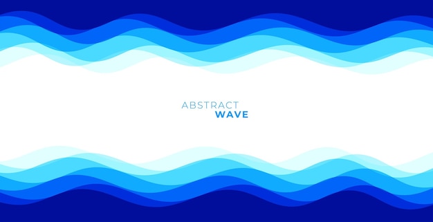 Elegant and Clean Fluid Wavy Motion Blue Banner Design – Free Download