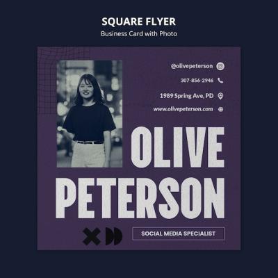 Professional Business Square Flyer Template – Free Download