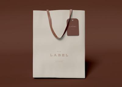 Paper Bag with Label Mockup – Free Download