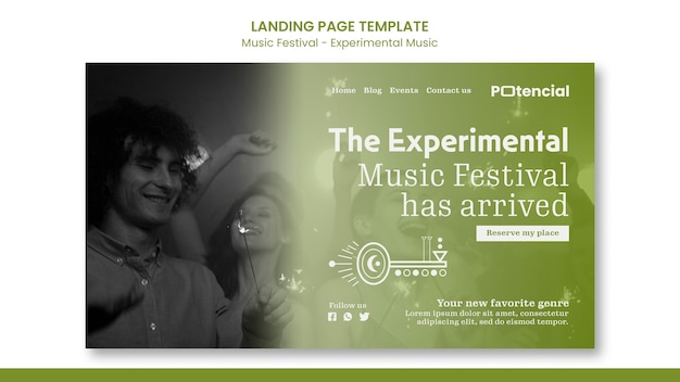 Gradient Music Festival Template – Free Download