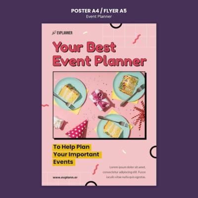 Event Planner Flyer Design Template – Free Download