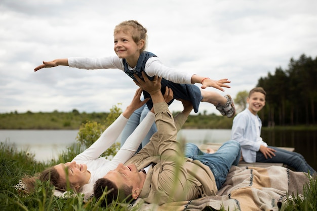 Happy Family Enjoying Nature – Free Stock Photo, Download Free