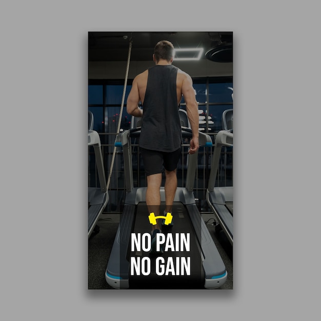 Simple Black Gym Motivation Mobile Wallpaper – Free Download