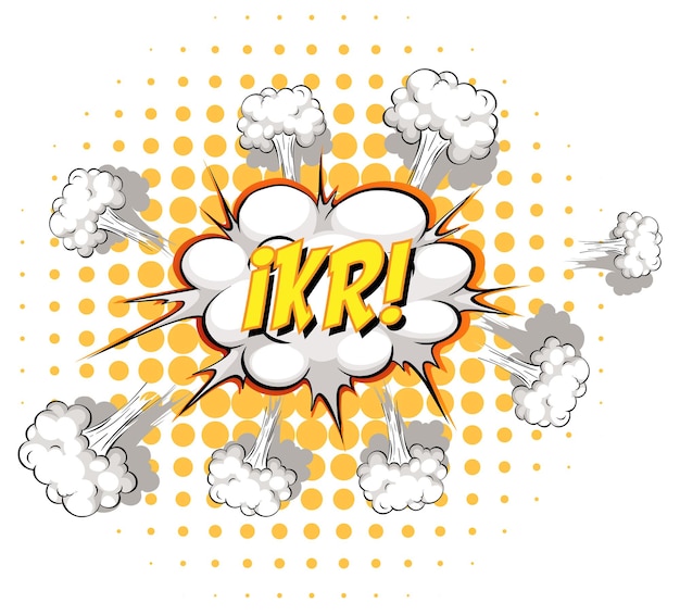 Comic Speech Bubble Featuring IKR Text – Free Download