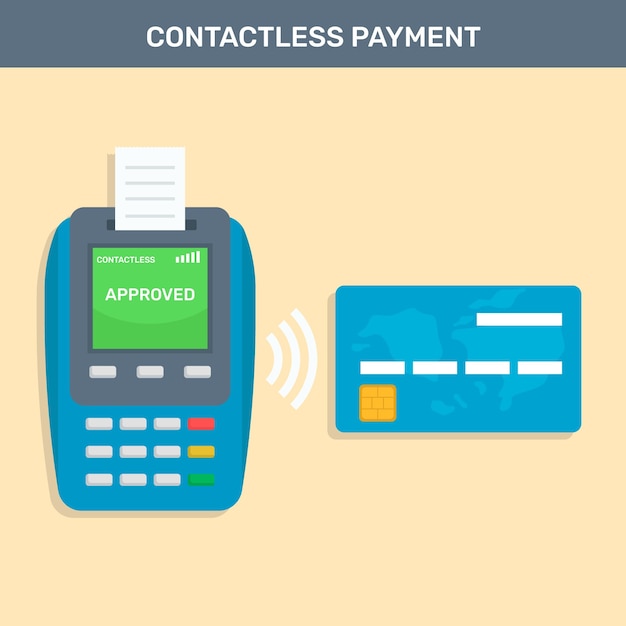 Flat Credit Card for Contactless Payment – Free Download