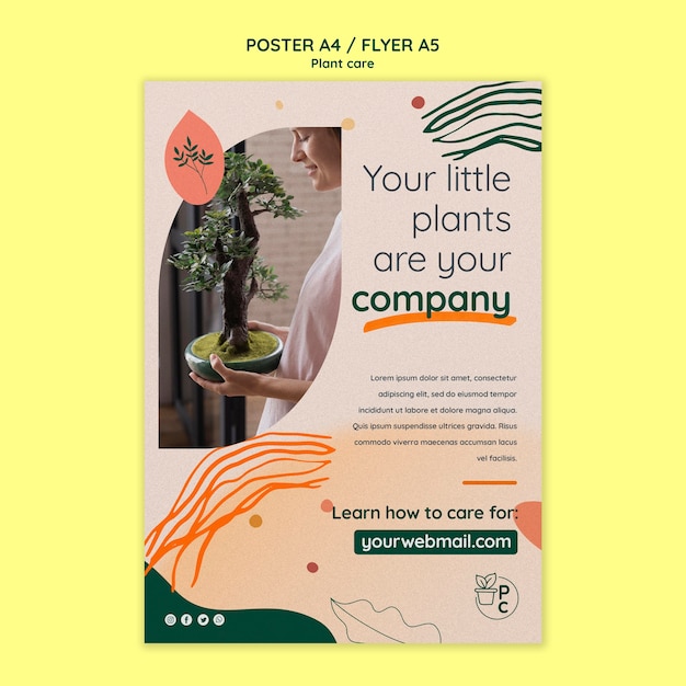 Plant Care Poster Template – Free Download