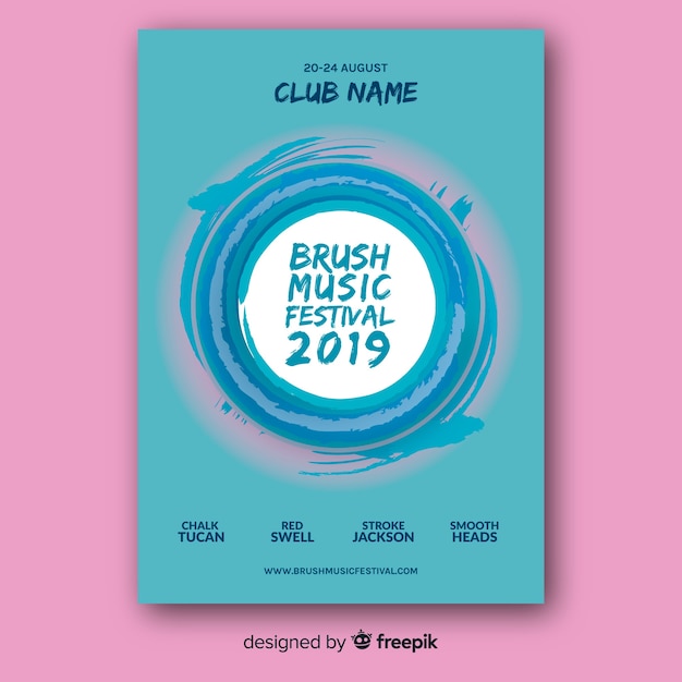 Music Festival Poster Template – Free Download