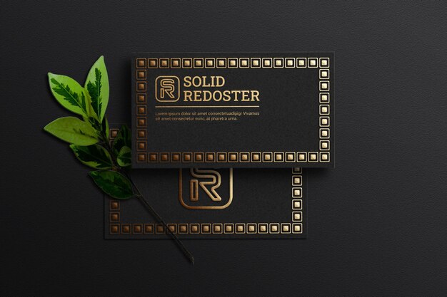 Luxurious Business Card Mockup – Free Download