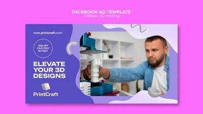 Flat Design Lifestyle Facebook Template – Free to Download